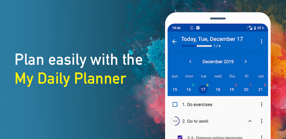 Cover Image of My Daily Planner: To Do List v3.1.0 MOD APK (Premium Unlocked)