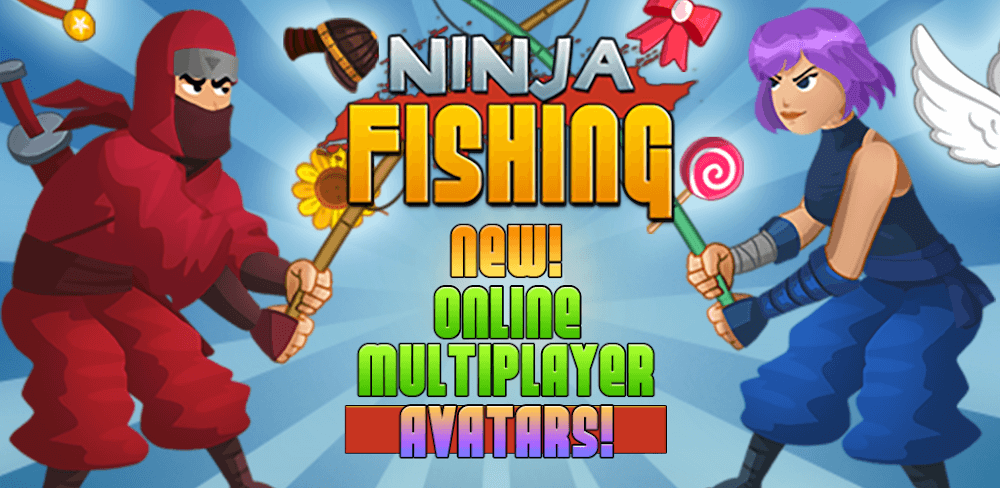 Cover Image of Ninja Fishing v2.9.0 MOD APK (Unlimited Money)