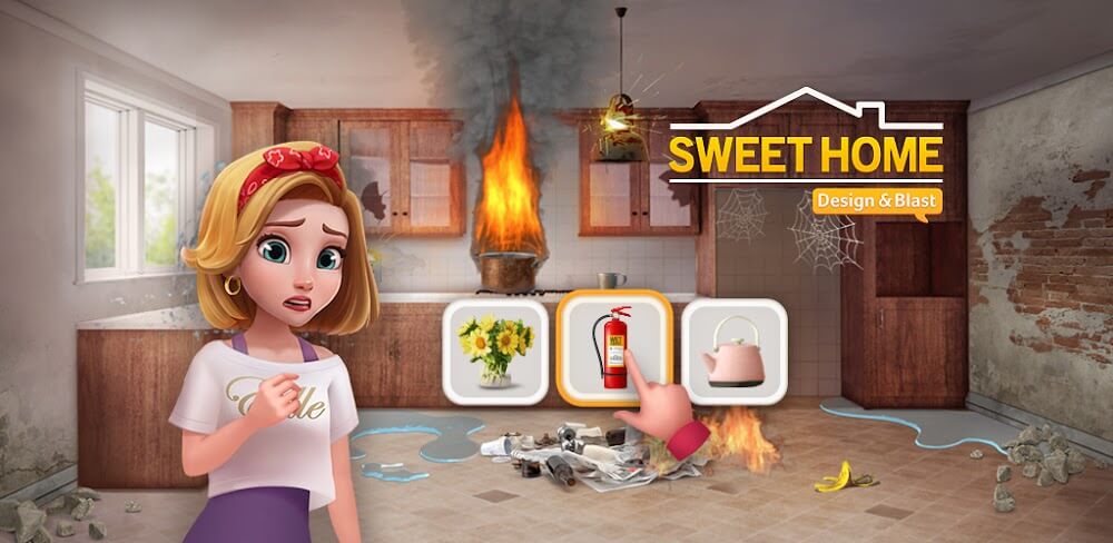 Cover Image of Sweet Home: Design Blast v24.0807.00 MOD APK (Unlimited Money)