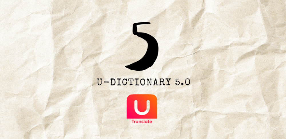 Cover Image of U Dictionary Translator v6.6.7 MOD APK (Premium Unlocked)